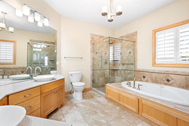 200 Michigan St Unit 1, Lake City, MN 55041 - bathroom with a shower stall, a garden tub, toilet, and vanity