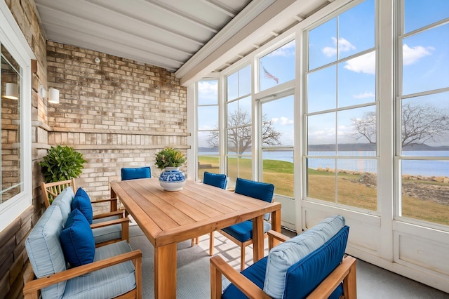200 Michigan St Unit 1, Lake City, MN 55041 - sunroom / solarium with outdoor dining space and a water view
