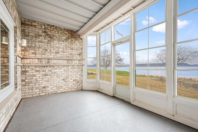 200 Michigan St Unit 1, Lake City, MN 55041 - unfurnished sunroom with a healthy amount of sunlight and a water view