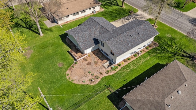 view from above of property