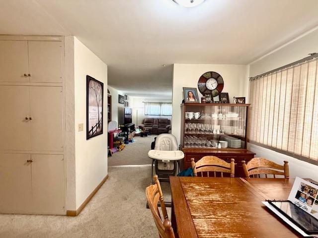 106 Mcphail Ave N, Caledonia, MN 55921 - dining room featuring light colored carpet and baseboards