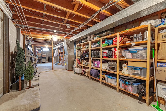 view of storage room