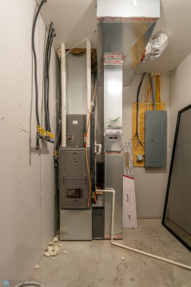 utility room featuring electric panel