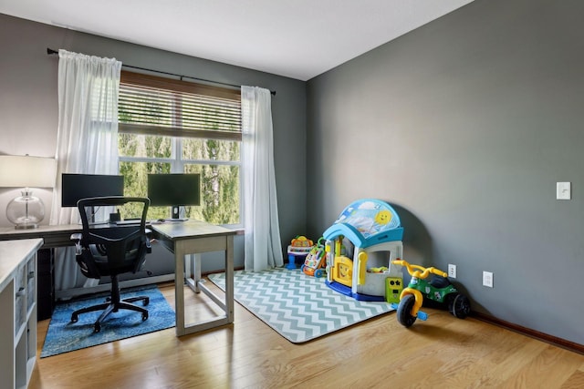 20413 Everton Trl N, Forest Lake, MN 55025 - home office featuring light wood-style flooring