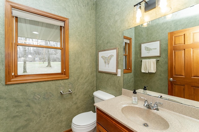 1125 Riverwood Dr SW, Oronoco, MN 55960 - half bath featuring vanity and toilet