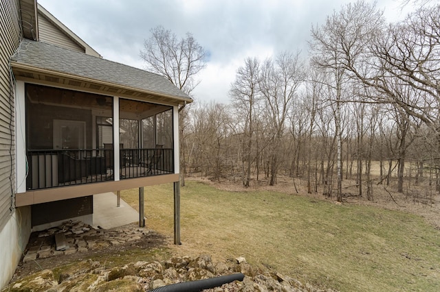 1125 Riverwood Dr SW, Oronoco, MN 55960 - view of green lawn featuring a sunroom
