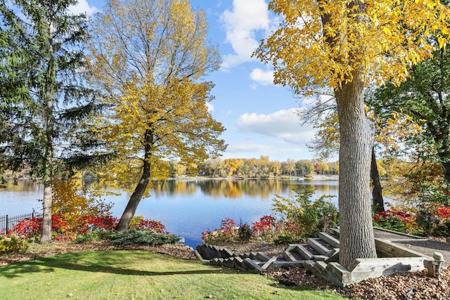 view of water feature