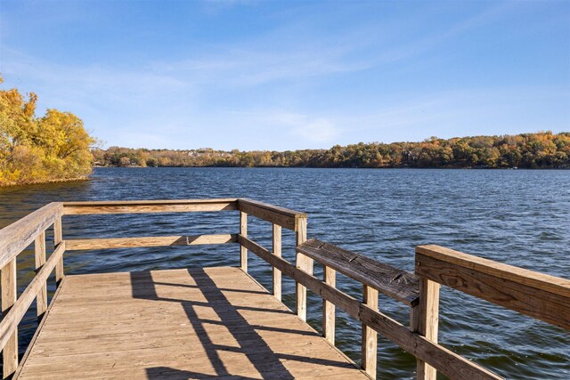 17030 Draper Way, Lakeville, MN 55044 - dock with a water view and a view of trees