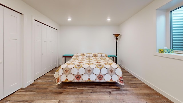 46174 County Highway 35, Vergas, MN 56587 - bedroom featuring recessed lighting, wood finished floors, and baseboards