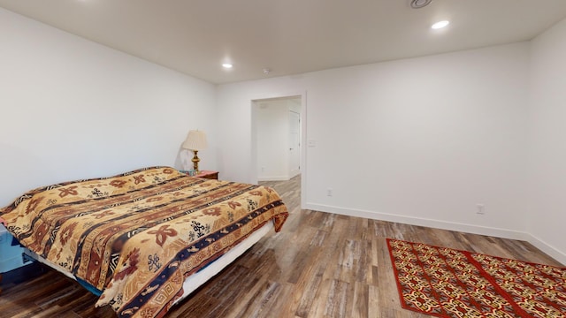 46174 County Highway 35, Vergas, MN 56587 - bedroom featuring recessed lighting, wood finished floors, and baseboards
