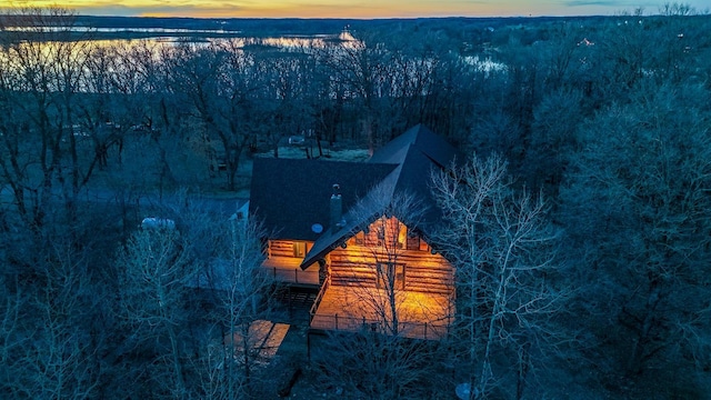 46174 County Highway 35, Vergas, MN 56587 - view of aerial view at dusk