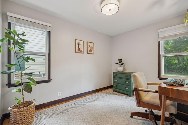 3011 Brunswick Ave S, Saint Louis Park, MN 55416 - office space with baseboards and wood finished floors