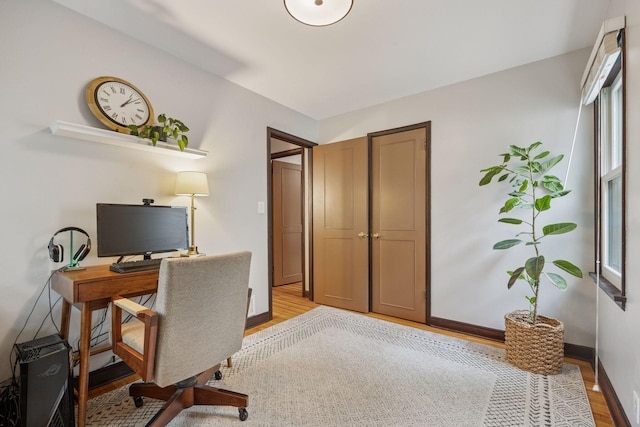 3011 Brunswick Ave S, Saint Louis Park, MN 55416 - office area with light wood-type flooring and baseboards