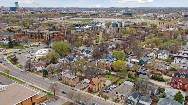 bird's eye view featuring a view of city