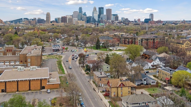 bird's eye view featuring a view of city