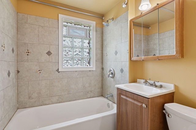 1208 University Ave NE, Minneapolis, MN 55413 - full bathroom with toilet, vanity, and  shower combination