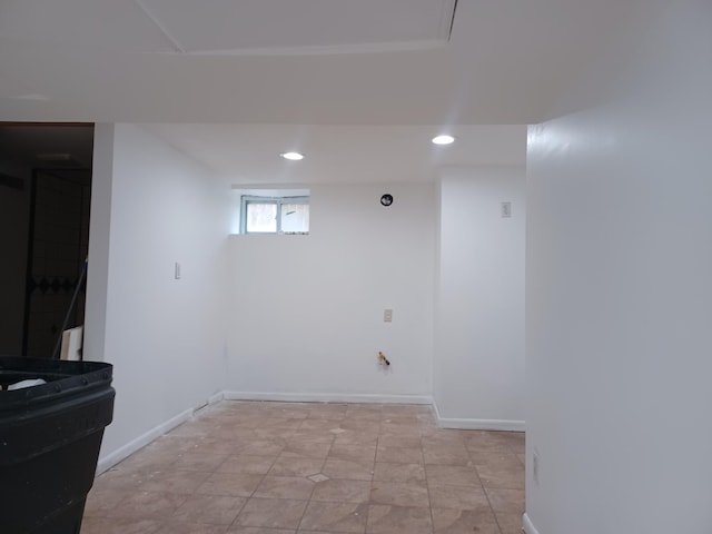 1208 University Ave NE, Minneapolis, MN 55413 - below grade area with recessed lighting and baseboards