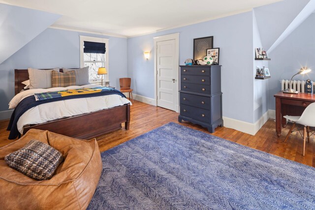 2774 Lake Of The Isles Pkwy, Minneapolis, MN 55416 - bedroom with wood finished floors, radiator, and ornamental molding