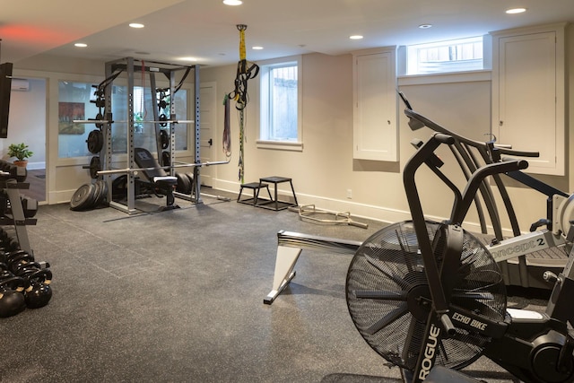 2774 Lake Of The Isles Pkwy, Minneapolis, MN 55416 - workout area featuring recessed lighting and plenty of natural light