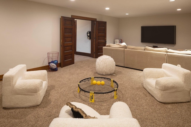 2774 Lake Of The Isles Pkwy, Minneapolis, MN 55416 - living area with recessed lighting and carpet floors