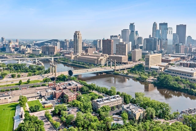 14 Grove St Unit 14A, Minneapolis, MN 55401 - skyline view with a notable bridge and a nearby body of water