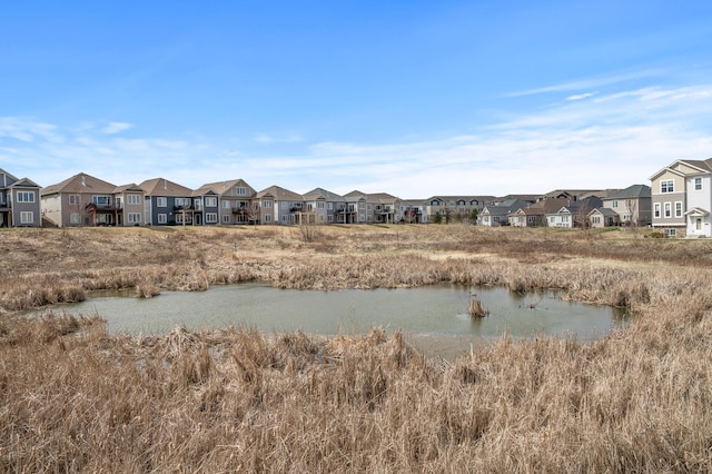 view of water feature featuring a residential view