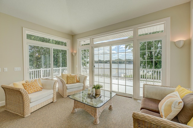 926 Kohlman Ln, Maplewood, MN 55109 - living room with a water view and plenty of natural light