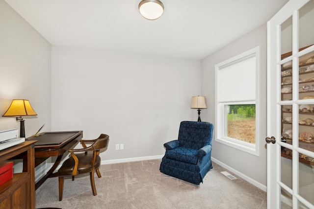 9769 Jeremiah Ct NE, Hanover, MN 55341 - carpeted home office featuring baseboards
