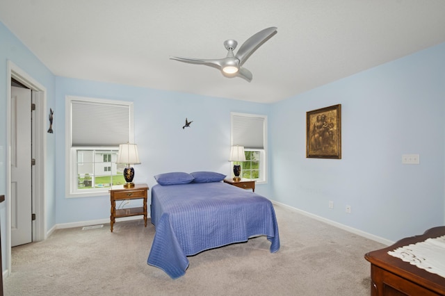 9769 Jeremiah Ct NE, Hanover, MN 55341 - carpeted bedroom featuring baseboards and ceiling fan