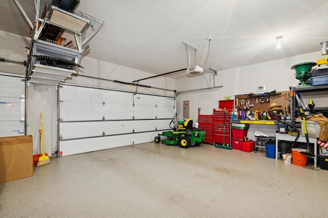 9769 Jeremiah Ct NE, Hanover, MN 55341 - garage featuring a garage door opener and electric panel