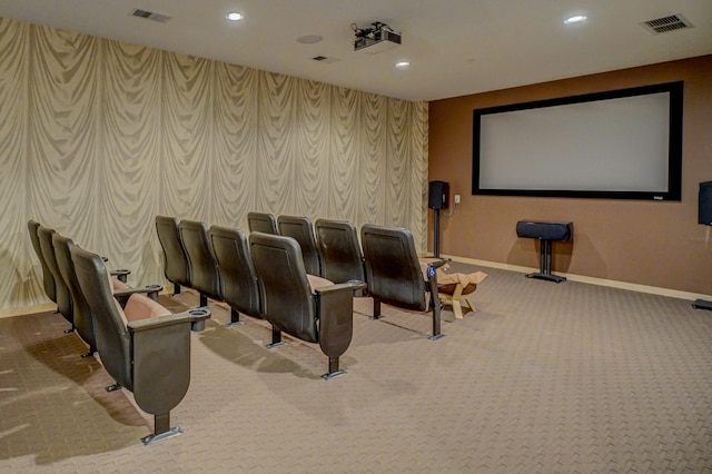 350 Main St N Unit 230, Stillwater, MN 55082 - carpeted cinema featuring recessed lighting and an accent wall