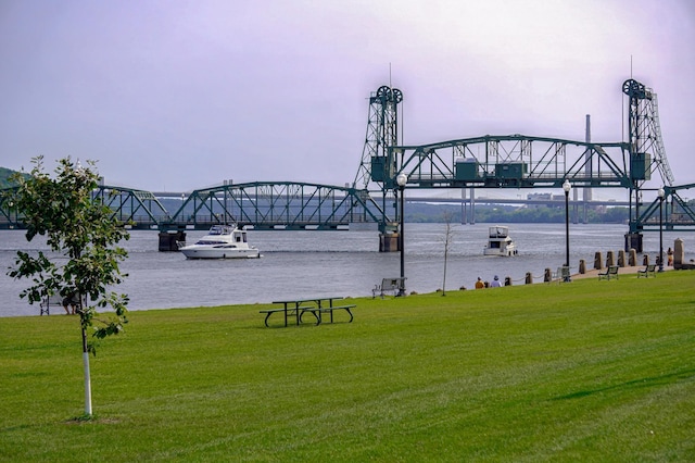 350 Main St N Unit 230, Stillwater, MN 55082 - surrounding community with a lawn and a water view