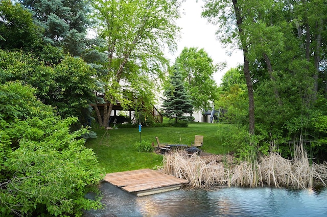 17299 66th Pl N, Maple Grove, MN 55311 - dock with a lawn