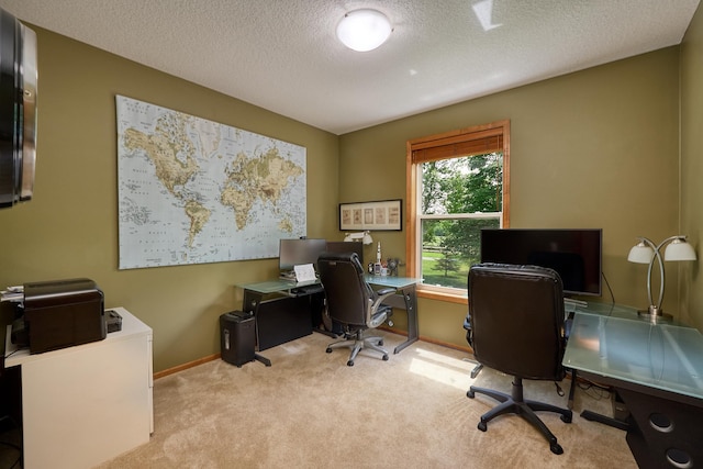 17299 66th Pl N, Maple Grove, MN 55311 - carpeted office with baseboards and a textured ceiling