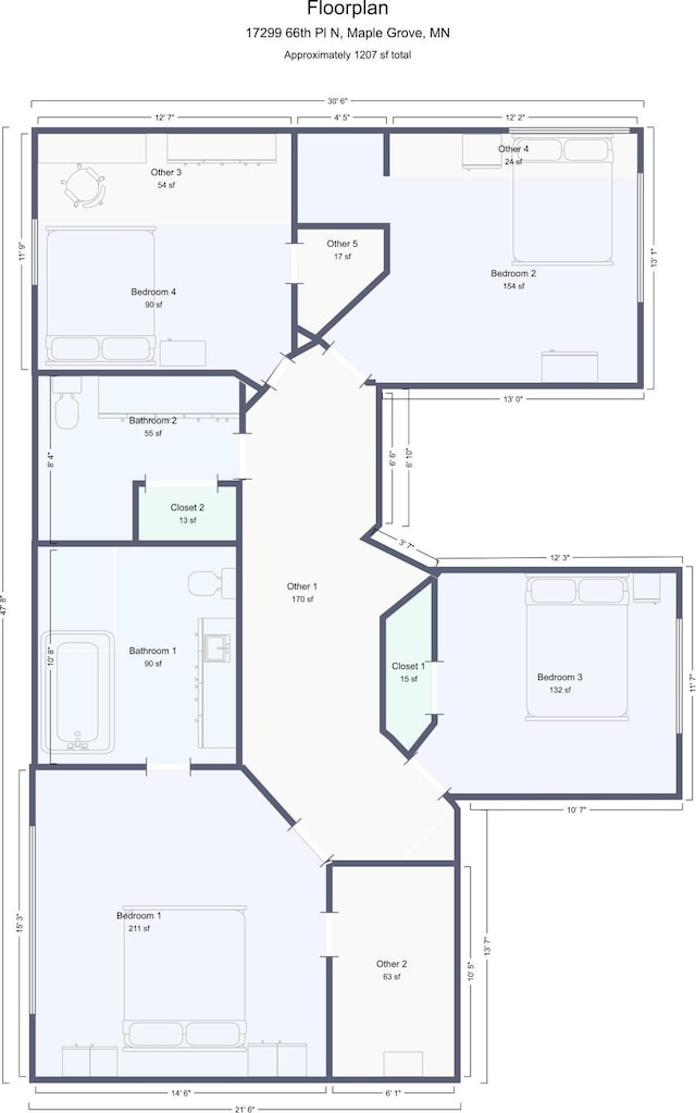 17299 66th Pl N, Maple Grove, MN 55311 - view of floor plan / room layout