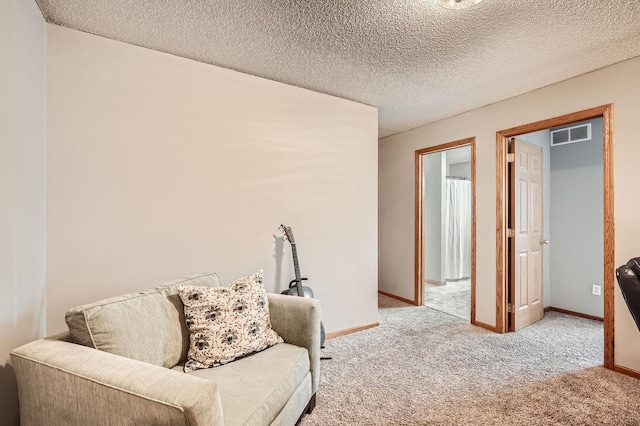 13397 Europa Ct N Unit 5, Hugo, MN 55038 - sitting room featuring carpet floors, baseboards, and a textured ceiling