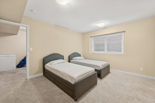 831 River Mews Ct, Minneapolis, MN 55414 - bedroom featuring carpet flooring and fridge