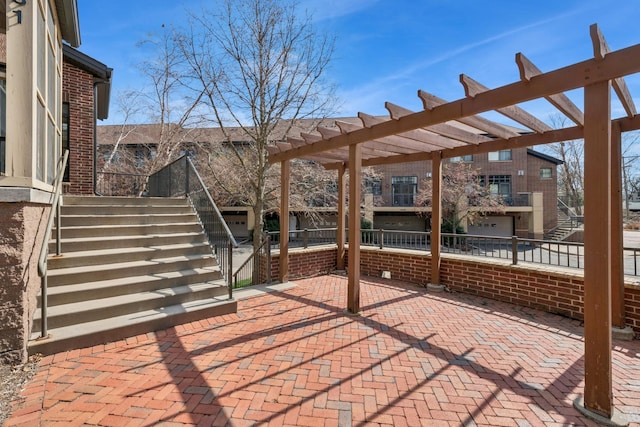 831 River Mews Ct, Minneapolis, MN 55414 - view of patio featuring stairway