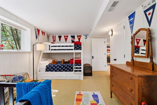 19820 Lakeview Ave, Deephaven, MN 55331 - carpeted bedroom with a decorative wall