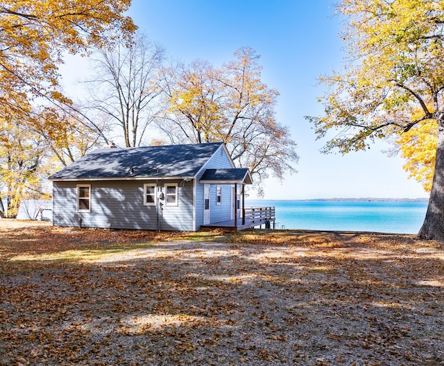 12742 Lake Miltona Dr NE, Miltona, MN 56354 - view of outdoor structure with a water view