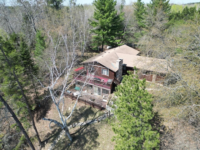 22612 Greenwood Loop, Park Rapids, MN 56470 - view from above of property featuring a heavily wooded area