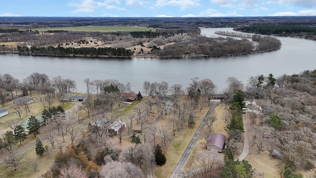 4762 383rd St, Sartell, MN 56377 - aerial view of property's location with a nearby body of water
