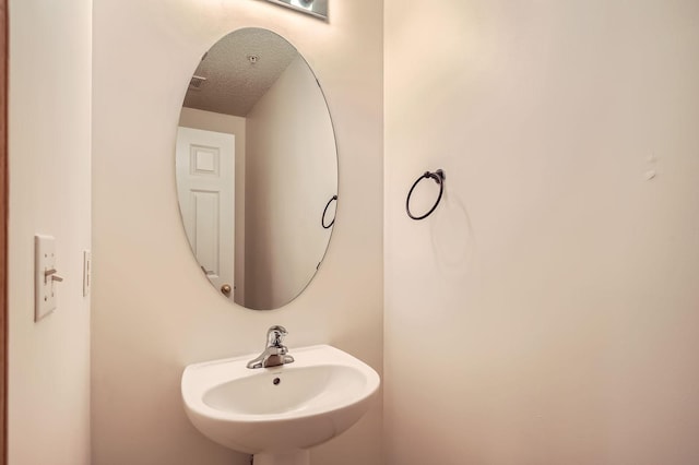 13626 Brass Pkwy Unit 27, Rosemount, MN 55068 - bathroom featuring a textured ceiling and a sink