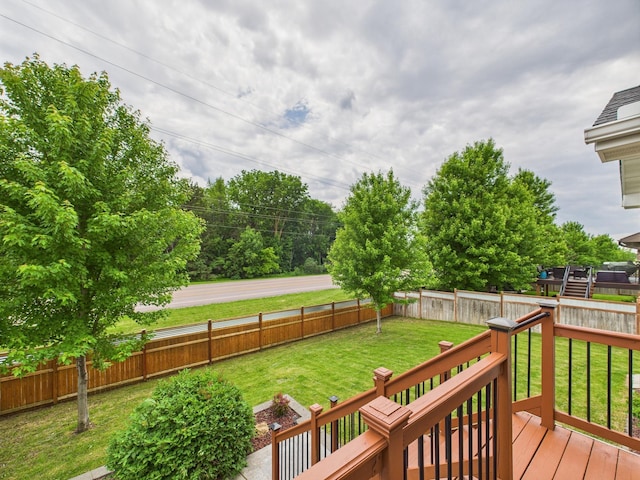 1214 Olivia St SE, New Prague, MN 56071 - view of wooden deck