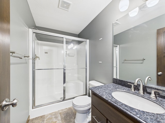 1214 Olivia St SE, New Prague, MN 56071 - full bath with a shower stall, toilet, and vanity