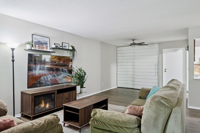 1903 Silver Bell Rd Unit 314, Eagan, MN 55122 - living area featuring wood finished floors and a ceiling fan