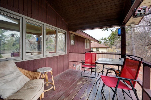 607 Cross Ave S, Amery, WI 54001 - view of wooden deck