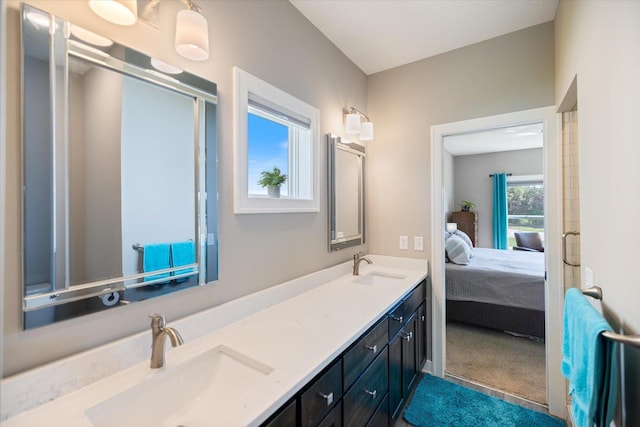 5360 Pine Island Rd, Woodbury, MN 55129 - bathroom featuring ensuite bathroom and double vanity