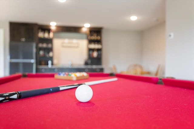5360 Pine Island Rd, Woodbury, MN 55129 - rec room with pool table and carpet