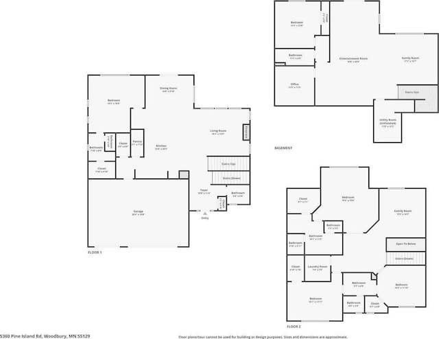 5360 Pine Island Rd, Woodbury, MN 55129 - floor plan / room layout